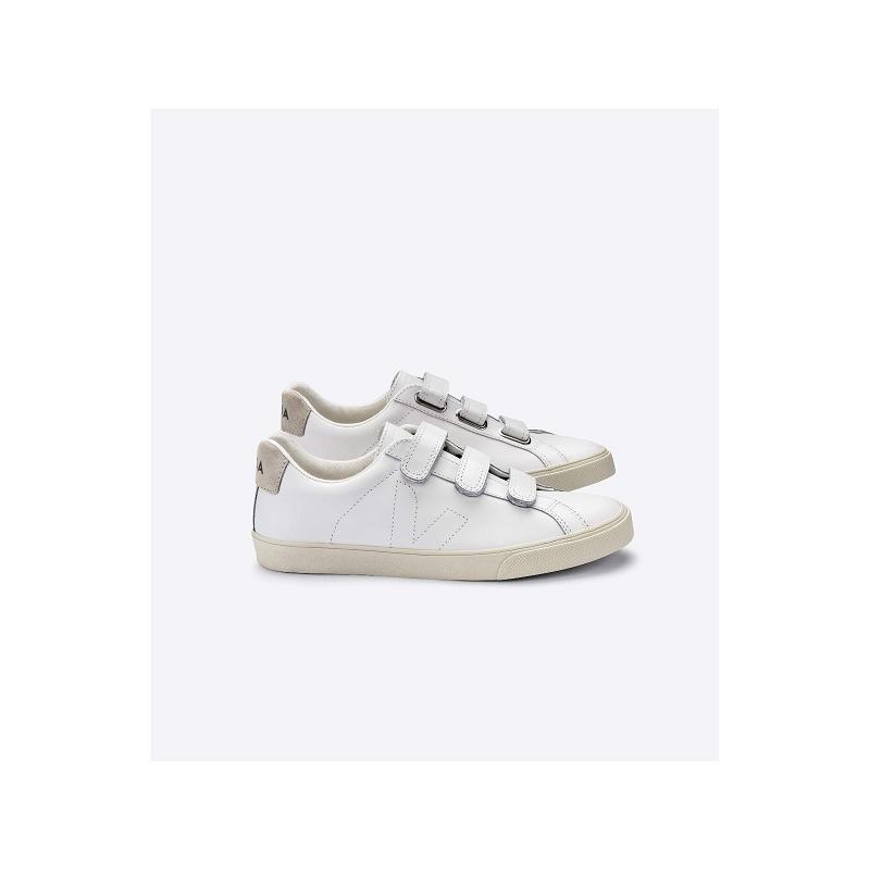 Tenis Veja Hombre Outlet - Esplar Zapatillas Blancas Cuero ES2959525